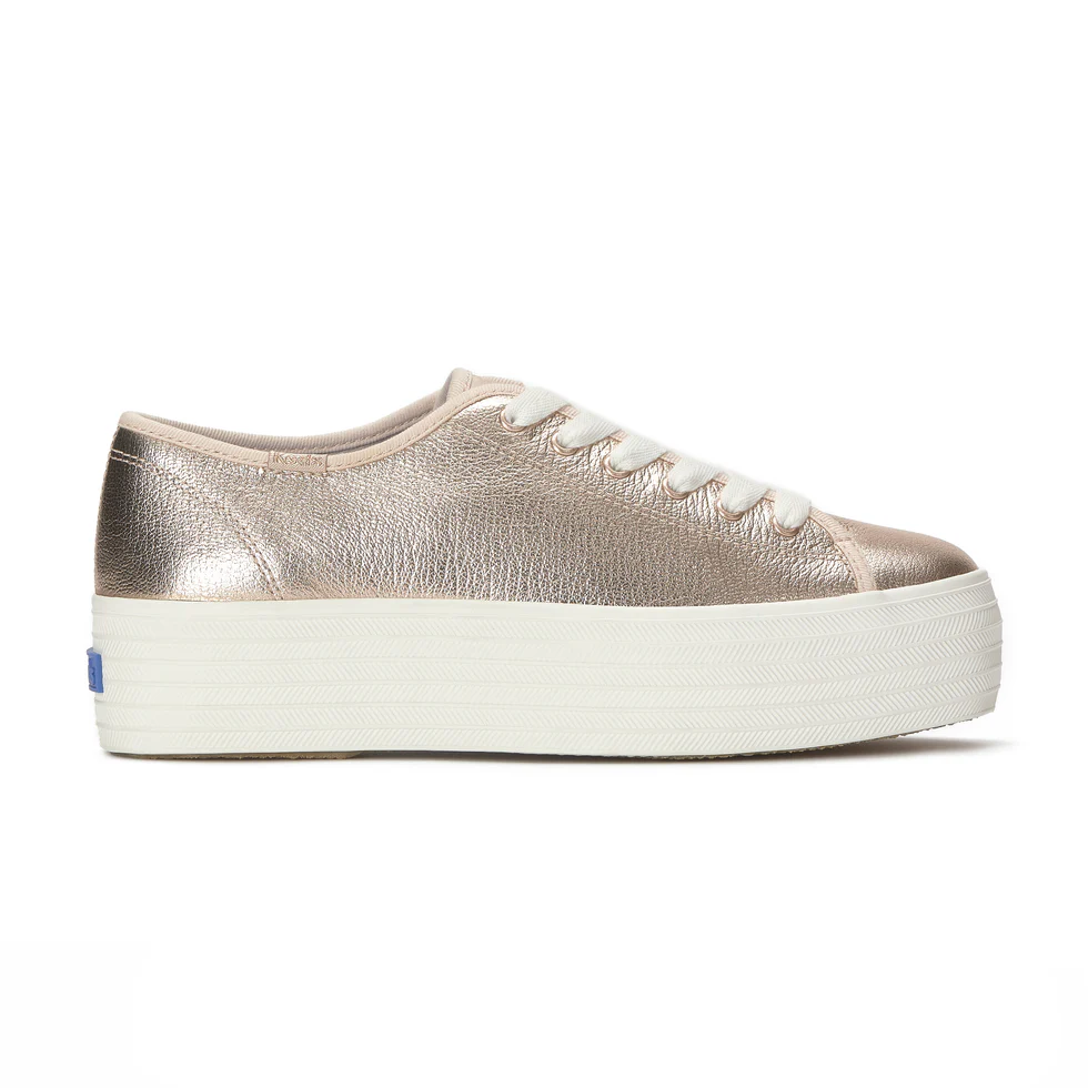 TENIS FEMENINO KEDS TRIPLE UP METALLIC LEATHER